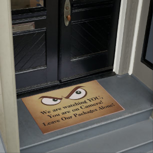Paket Dellivery Porch Pirate Warnung! Fußmatte