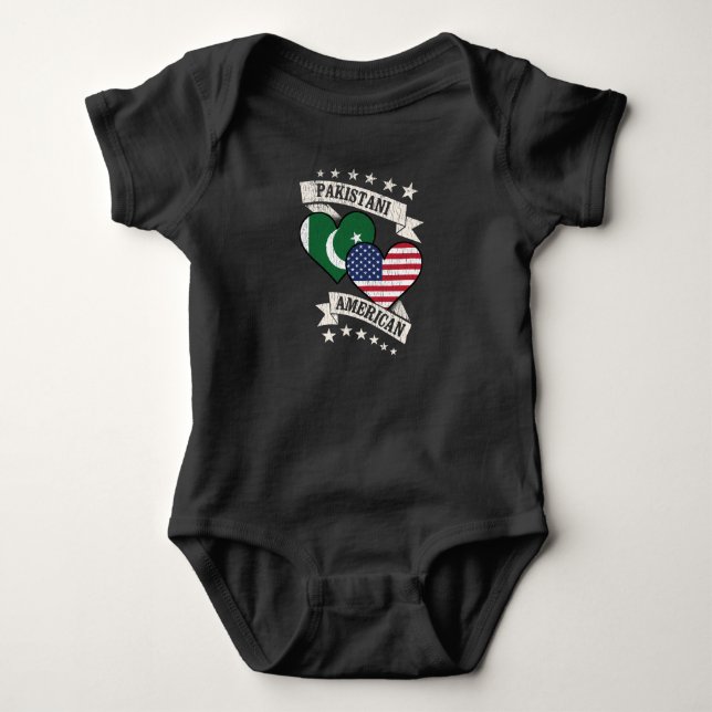 Pakistan Amerika Baby Strampler (Vorderseite)