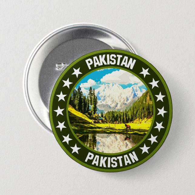 Pakistan Button (Vorne & Hinten)