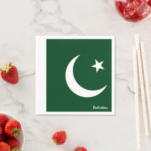 Pakistan Flag Party mode /sports Serviette