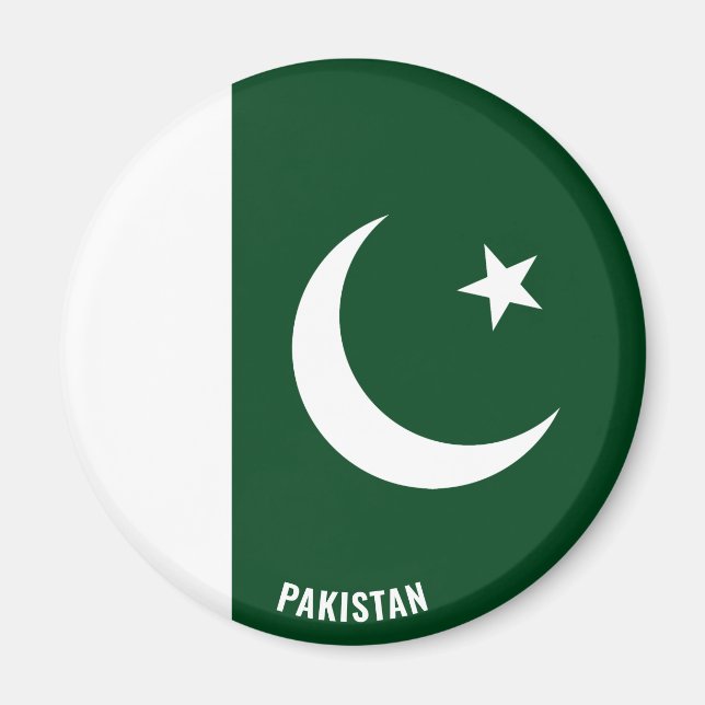Pakistan Flagge Charming Patriotic Magnet (Vorne)
