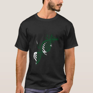 Pakistan-Flagge DNA-Molekül pakistanischer Stolz P T-Shirt