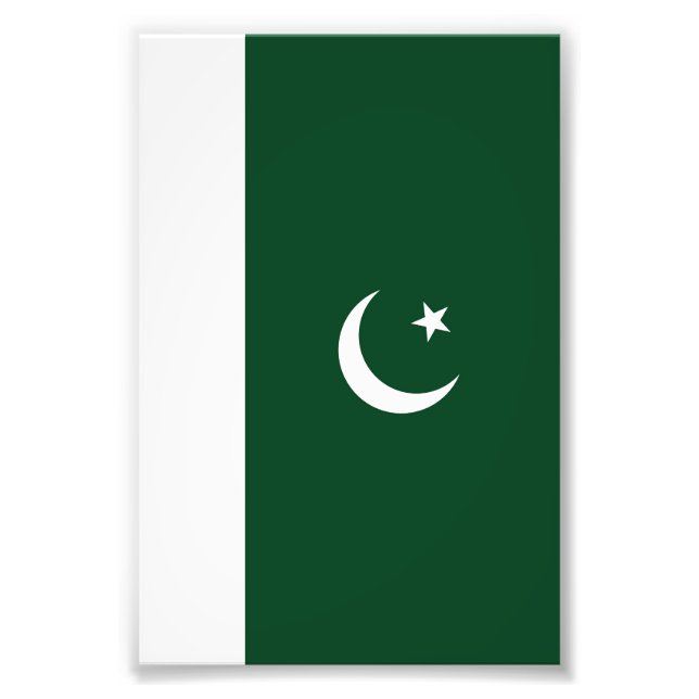 Pakistan-Flagge Fotodruck (Vorne)