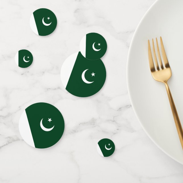 Pakistan-Flagge Konfetti (Gruppe)