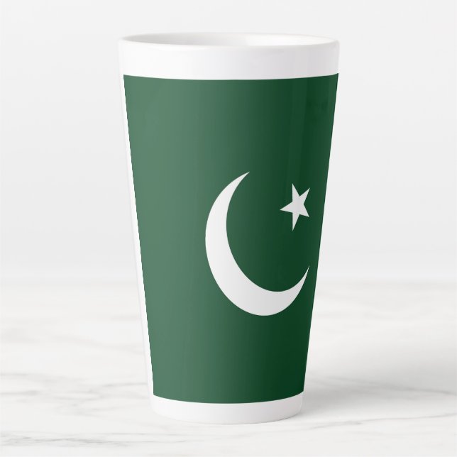Pakistan-Flagge Milchtasse (Vorderseite)