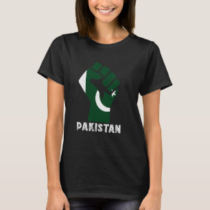 Pakistan-Flagge Pakistanischer Stolz Handfist Paki T-Shirt