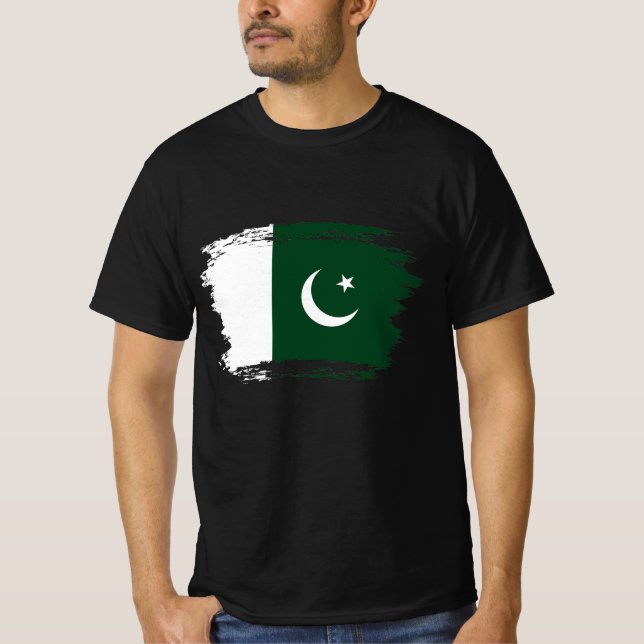 Pakistan-Flagge T-Shirt (Vorderseite)