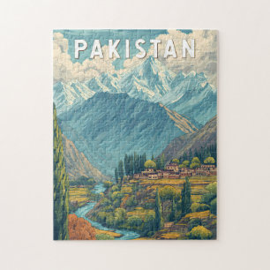 Pakistan Illustration Reise Kunst Vintage