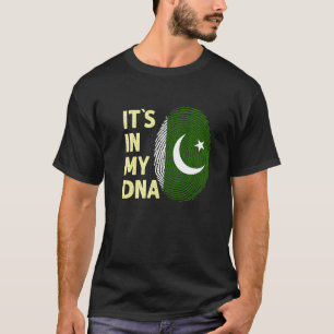 Pakistan in meinem DNA-pakistanischen Flaggenteam T-Shirt