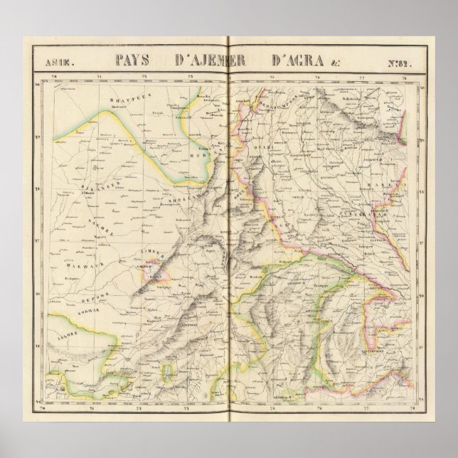 Pakistan, Indien 82 Poster (Vorne)