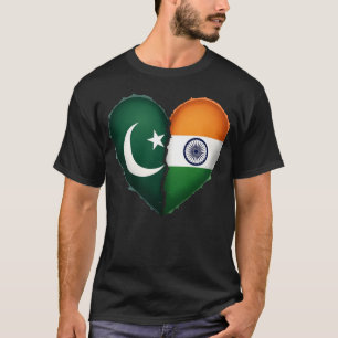 Pakistan - Indien Herz T-Shirt