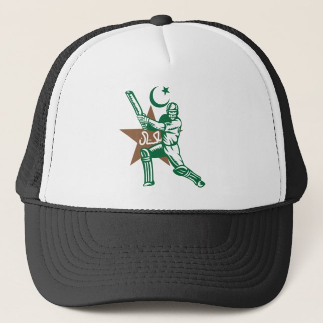 Pakistan-Kricket-Team-T - Shirt lockert Jersey auf Truckerkappe (Vorderseite)