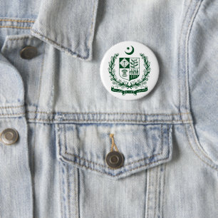 Pakistan Landeswappen Symbol Emblem Adler Button