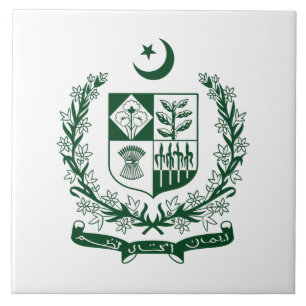 Pakistan Landeswappen Symbol Emblem Adler Fliese
