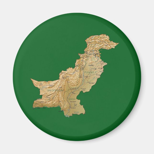 Pakistan Map Magnet (Vorne)