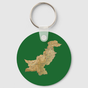 Pakistan Map Schlüsselanhänger