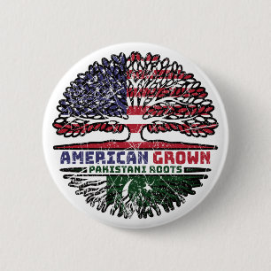 Pakistan Pakistani USA USA Vereinigte Staaten Button
