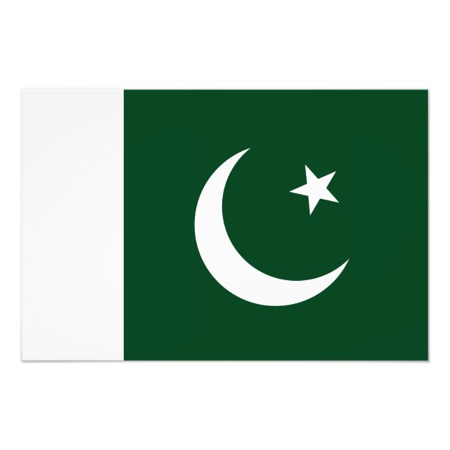 Pakistan - pakistanische Flagge Fotodruck (Vorne)