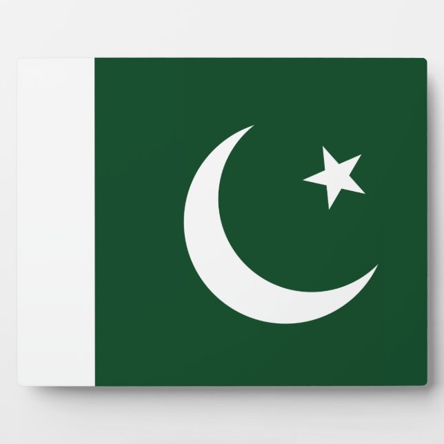 Pakistan - pakistanische Flagge Fotoplatte (Vorderseite)