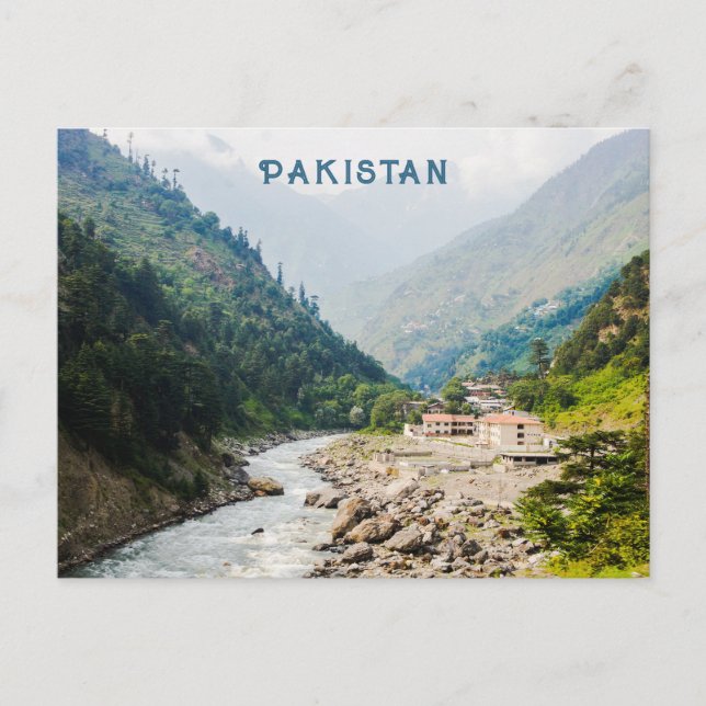 Pakistan Postkarte (Vorderseite)