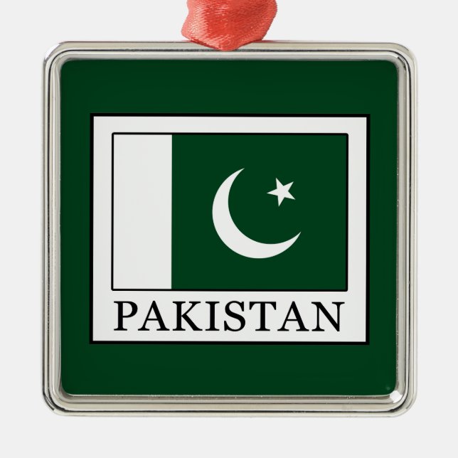Pakistan Silbernes Ornament (Vorne)