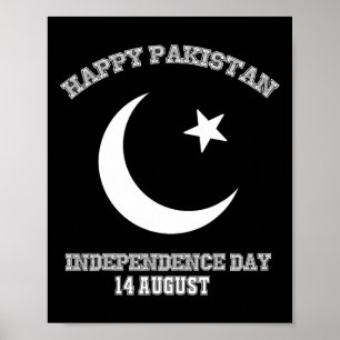 Pakistan Unabhängigkeitstag 14 August Poster