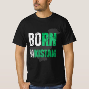 Pakistani geboren in Vertretung T-Shirt