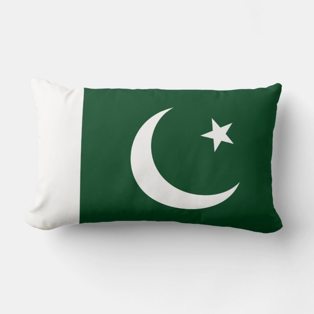 pakistanische Fahne Lendenkissen (Vorderseite)