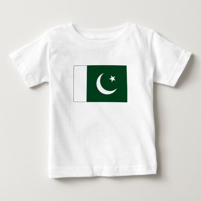 pakistanische Flagge Baby T-shirt (Vorderseite)