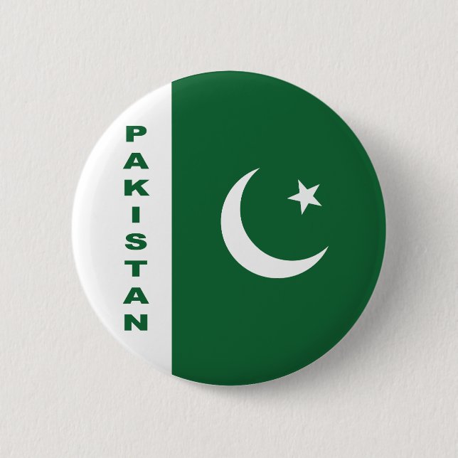 pakistanische Flagge Button (Vorderseite)