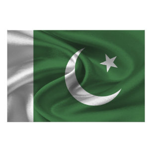 pakistanische Flagge Fotodruck