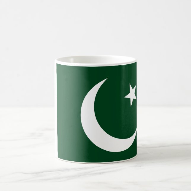 (Pakistanische) Flagge Pakistans Kaffeetasse (Mittel)
