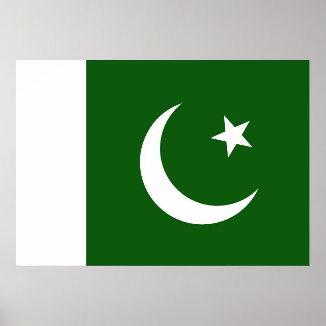 pakistanische Flagge Poster (Vorne)
