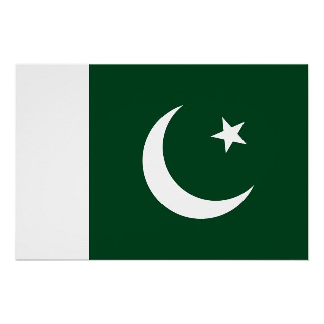 pakistanische Flagge Poster (Vorderseite)