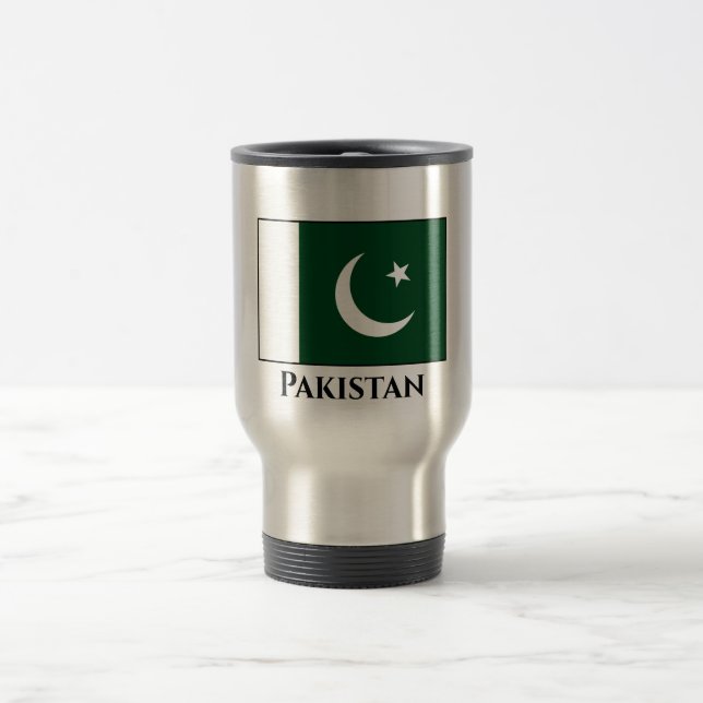 pakistanische Flagge Reisebecher (Mittel)