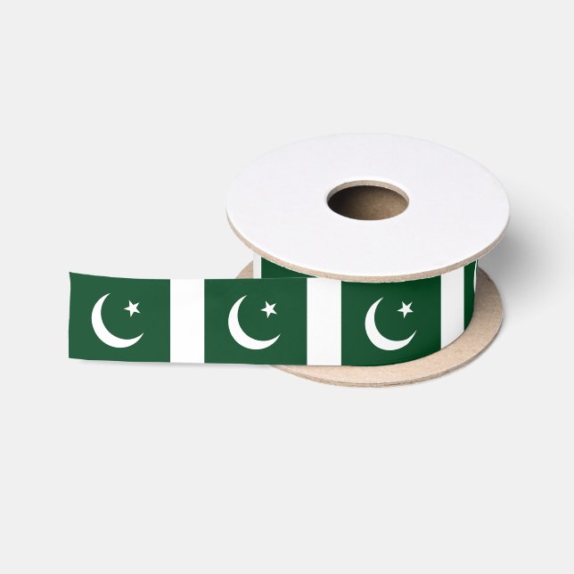 Pakistanische Flagge Satinband (Spule)