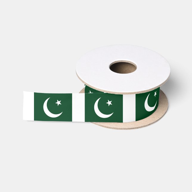 pakistanische Flagge Satinband (Spule)