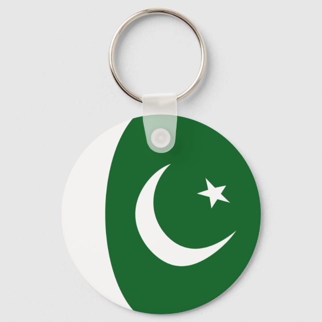 Pakistanische Flagge Schlüsselanhänger (Vorderseite)