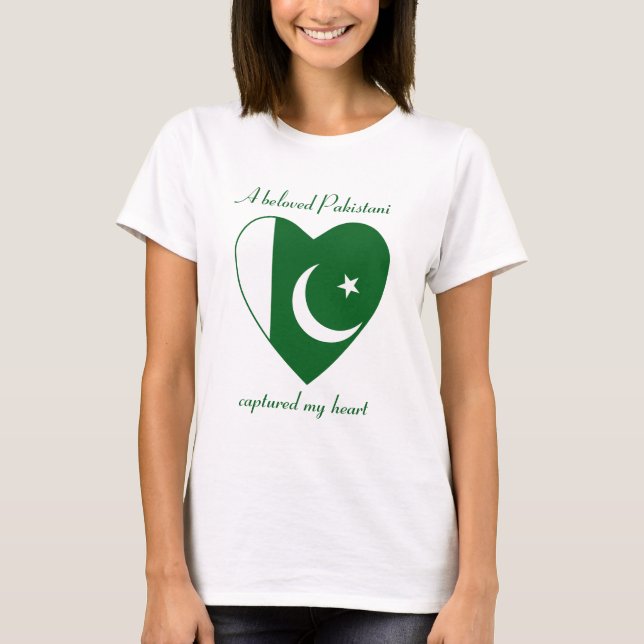pakistanische Flagge Schweden T - Shirt (Vorderseite)