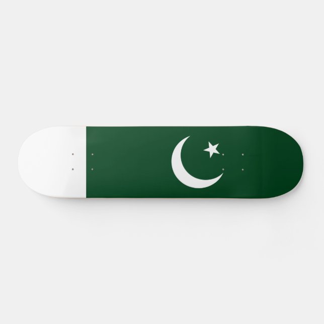 pakistanische Flagge Skateboard (Horizontal)