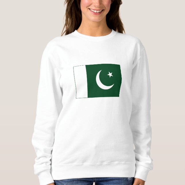pakistanische Flagge Sweatshirt (Vorderseite)