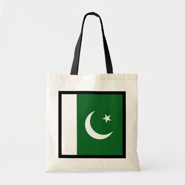 Pakistanische Flaggentasche Tragetasche (Vorne)