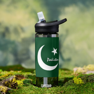 Pakistanische Flasche, patriotische pakistanische  Trinkflasche