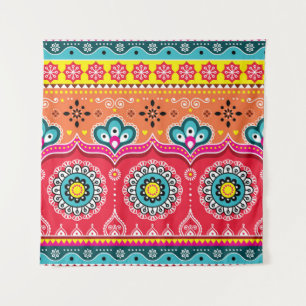 Pakistanische LKW Art: farbenfroh Wandteppich