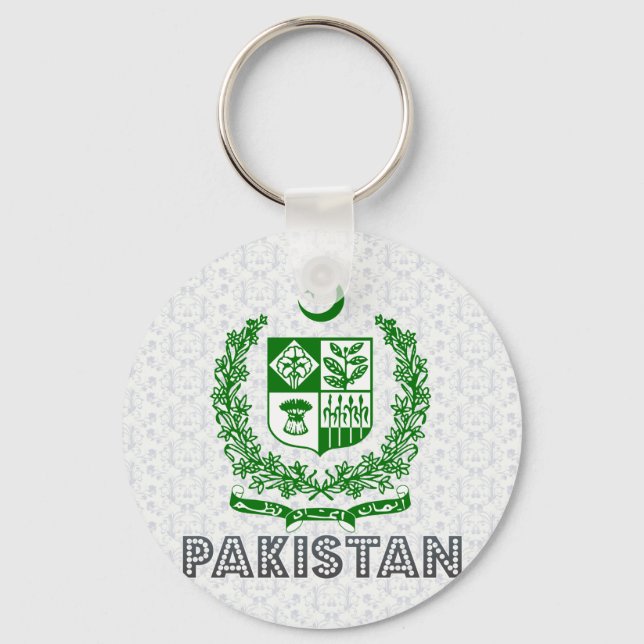 Pakistanische Wappen Schlüsselanhänger (Vorderseite)