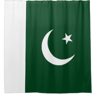 Pakistanischer Flaggenduschvorhang Duschvorhang