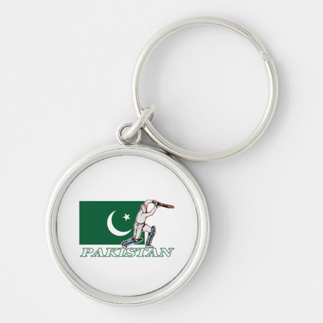 Pakistanischer Kricket-Spieler Schlüsselanhänger (Vorne)