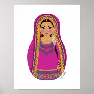 Pakistanisches Matrjoschka-Plakat Poster