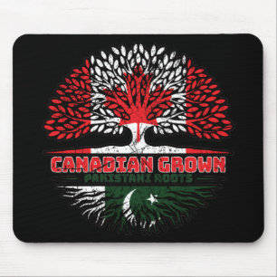 Pakistans Flagge für kanadische Baumstämme Mousepad