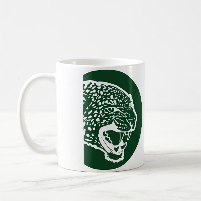 Pakistans Leopard-Nationalflagge Kaffeetasse (Links)